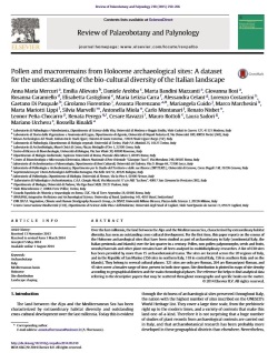 Pollen and macroremains
												from Holocene archaeological sites: a dataset for the understanding of the bio-cultural diversity of the
												Italian landscape.